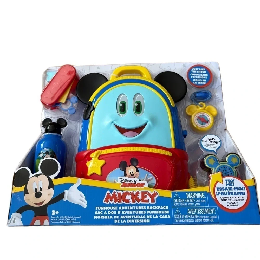 Mickey Mouse Funhouse Adventures Backpack Disney Junior NEW Compass Camping
